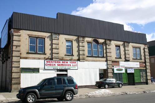 675 Fillmore Avenue: Built as a moving picture theater by Joseph Rutkowski. One of the oldest neighborhood theater buildings remaining in Buffalo. Built 1910.